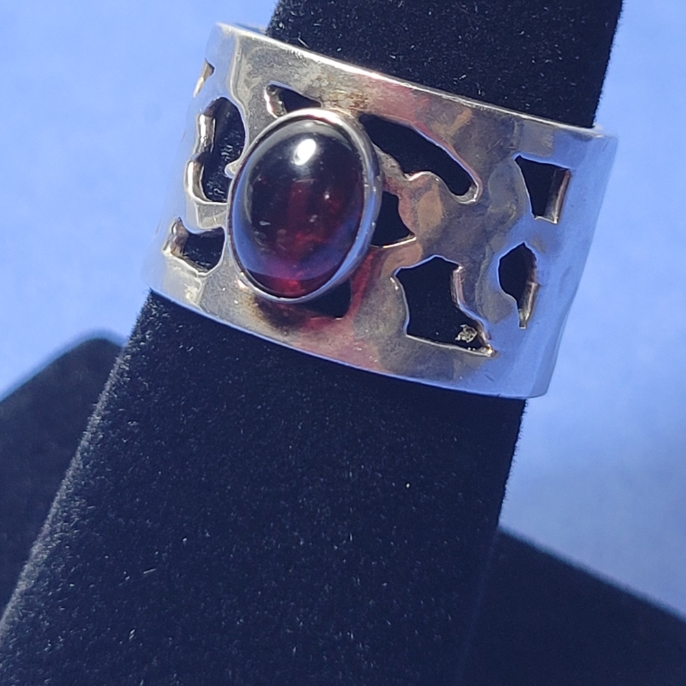 ❤ 925-SILVER. ISRAEL VINTAGE RING SIZE 5.5 - Picture 9 of 10